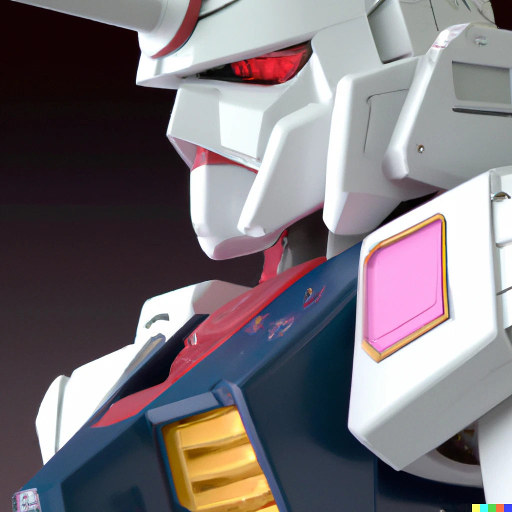 Prompt: gundam is in japanese sf animation robot. gundam's profile picture. by realistic 3d graphics.