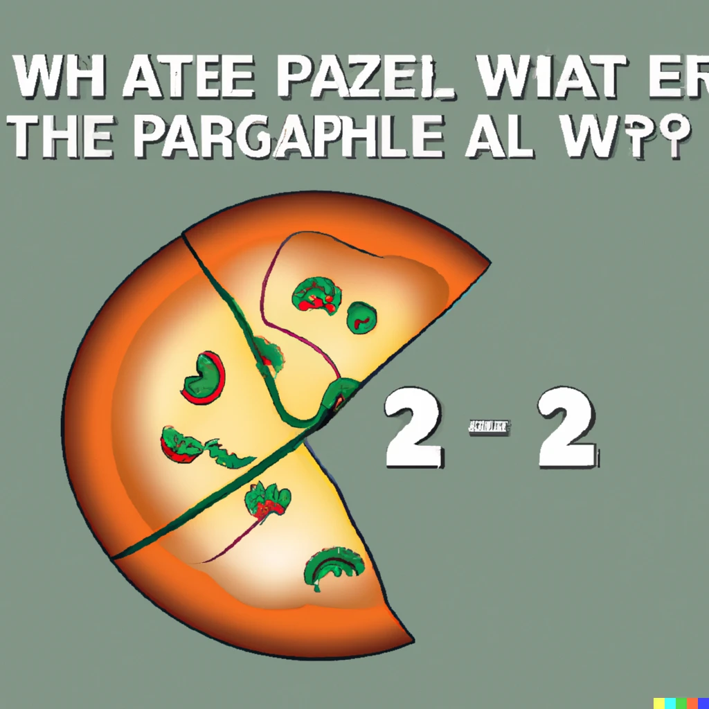 Prompt: Two thirds of a pizza explained