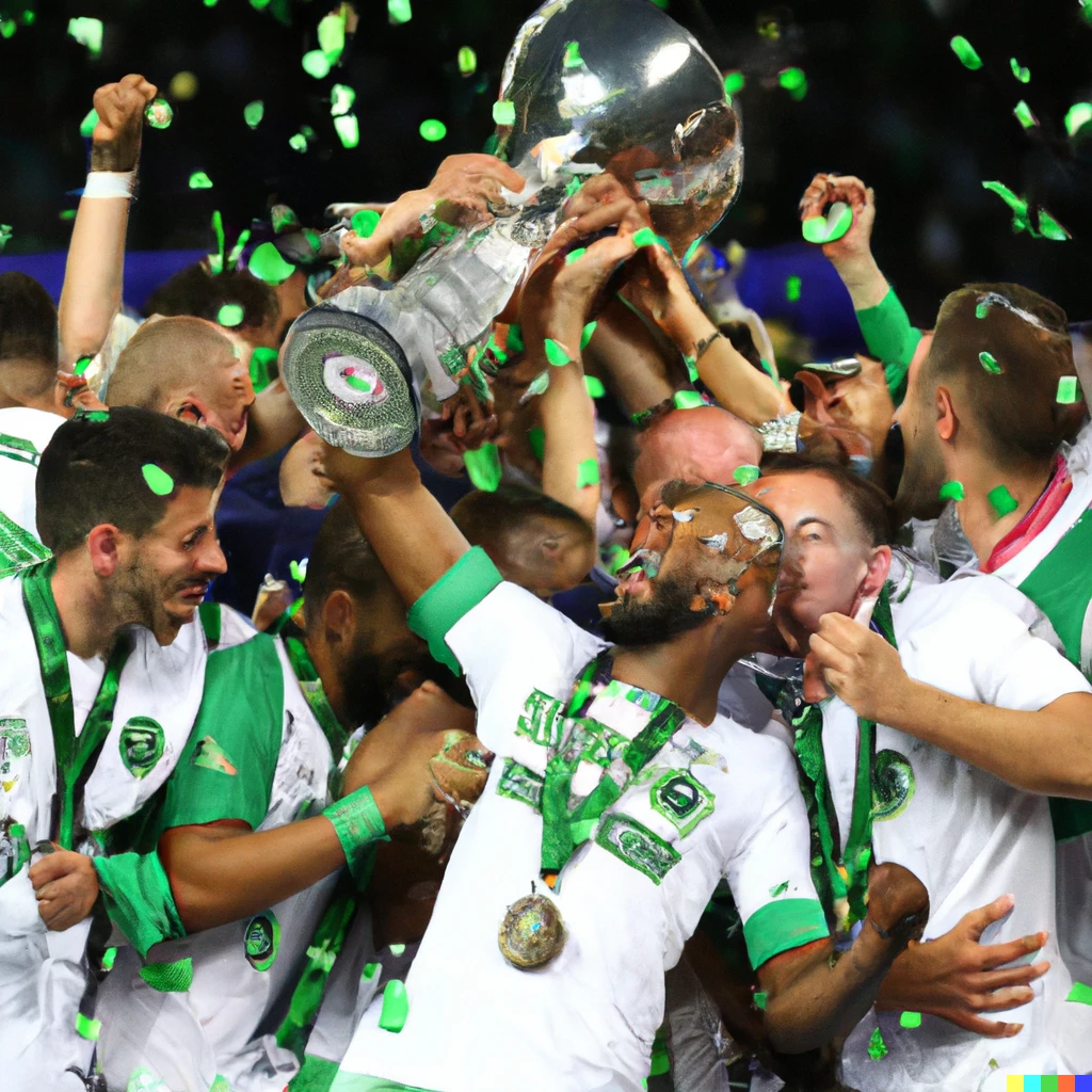 Prompt: Maccabi Haifa wins the Champions League