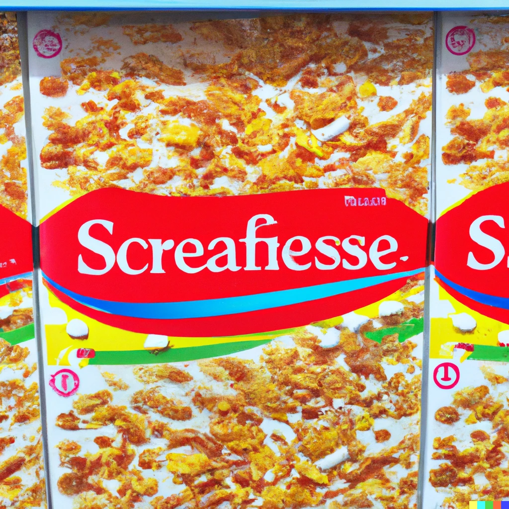 Prompt: Success breakfast cereal On a supermarket shelf in a box
