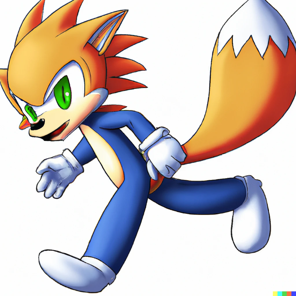Prompt: Tails, from Sonic the Hedgehog