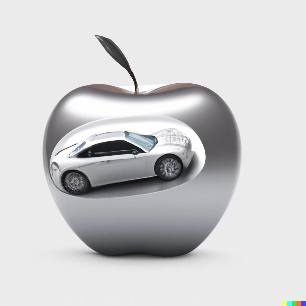 Prompt: car designed by apple