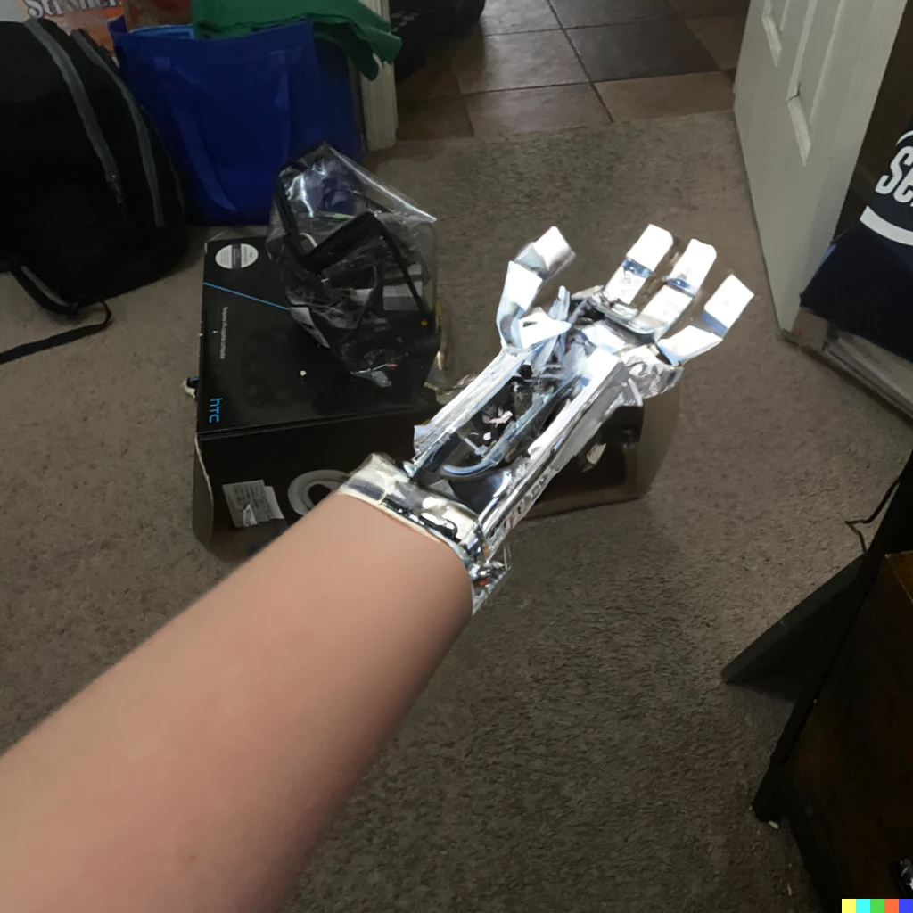 Prompt: A robot arm 
