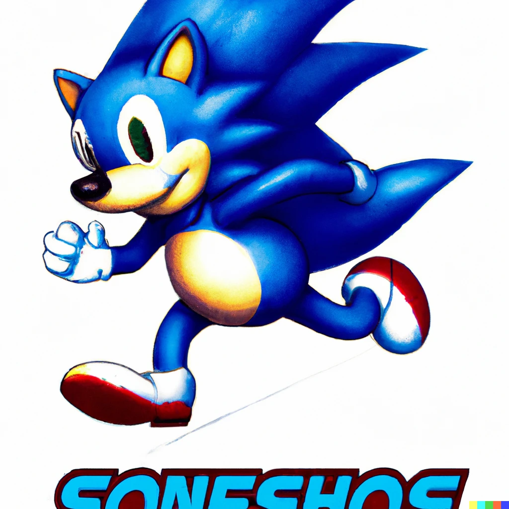 Prompt: Sonic the Hedgehog