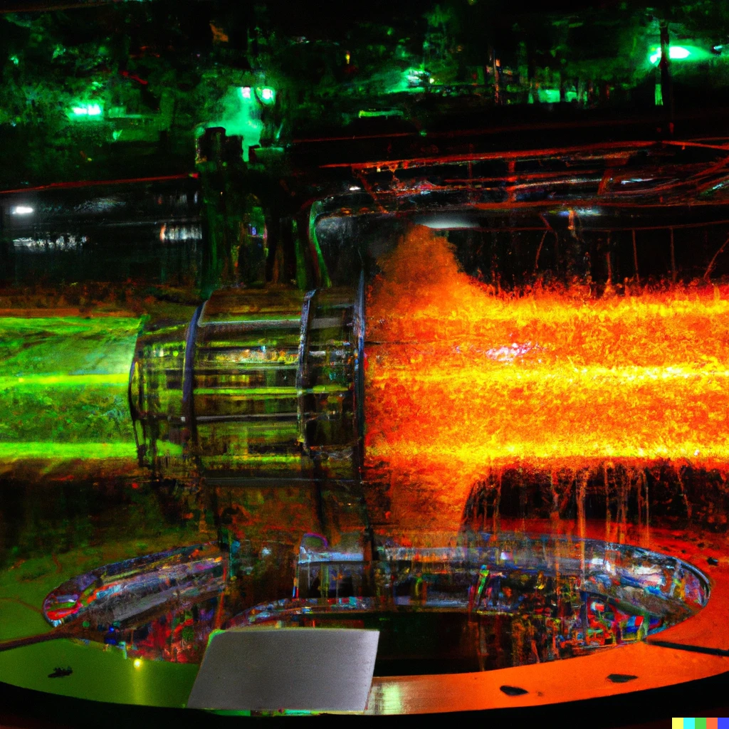 Prompt: a flashy event display of a dijet event at the CMS experiment at CERN