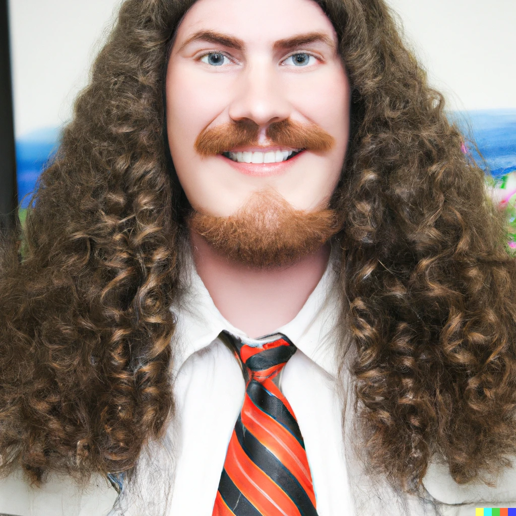 Prompt: blake henderson's evil twin from workaholics tv show, a photo
