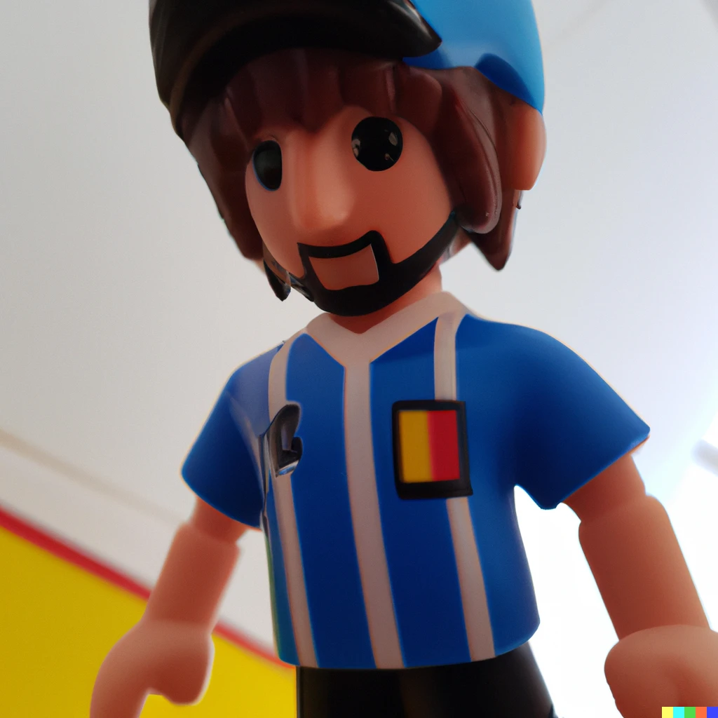 Prompt: A Playmobil of Messi 
