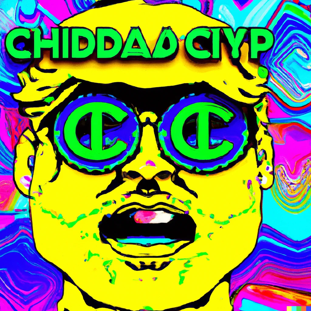 Prompt: crypto chad on psychedelic | 196