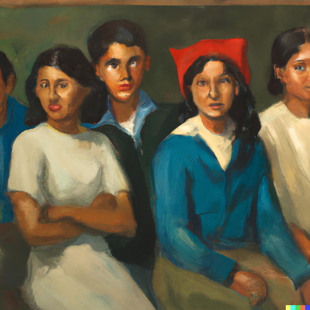 dall-e-an-oil-painting-of-a-group-of-teenagers-in-the-1930s