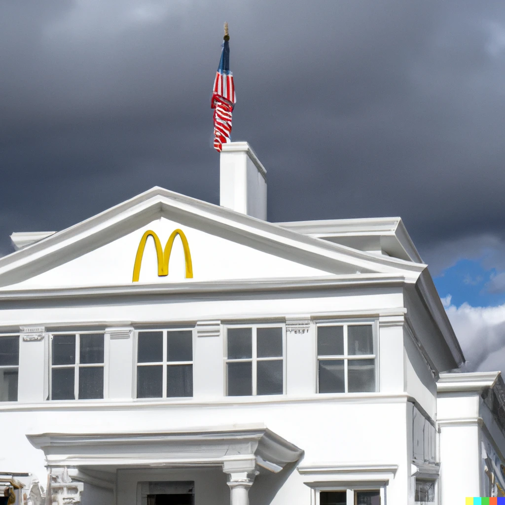 Prompt: The White House as a McDonalds 