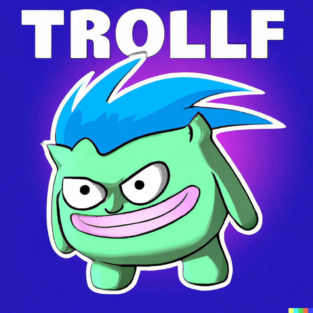 Prompt: A Pokémon which is an internet troll