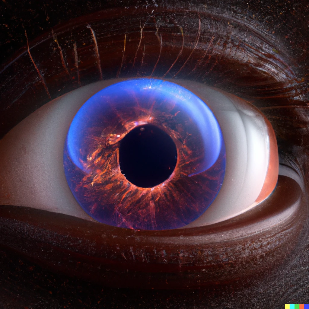 Prompt: anatomically accurate human eye with a galaxy inside of it, octane render, hyper-realistic, insanely detailed, vibrant colors, cosmos, stars