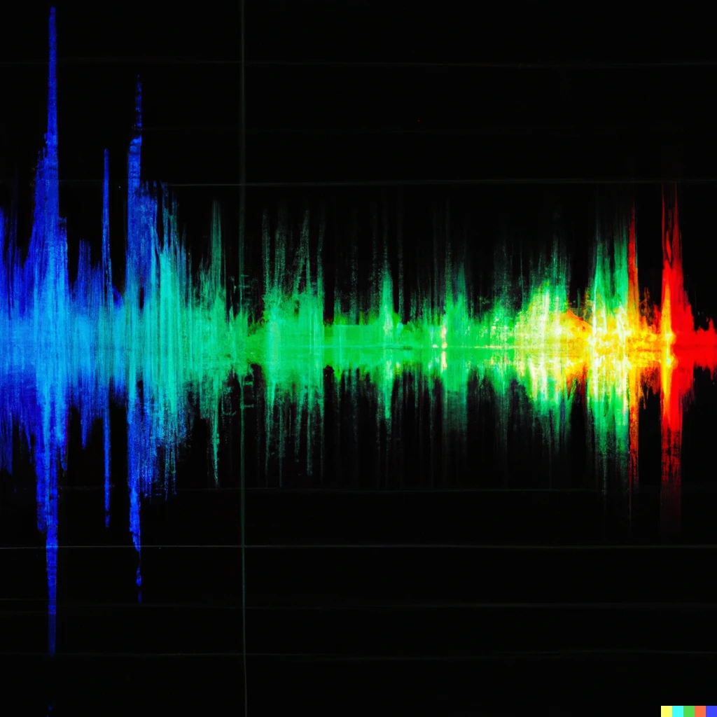 Prompt: Detailed Spectogram image of singing