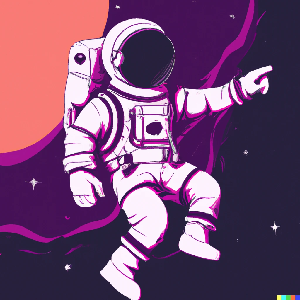 Prompt: astronaut lost in space in vector style