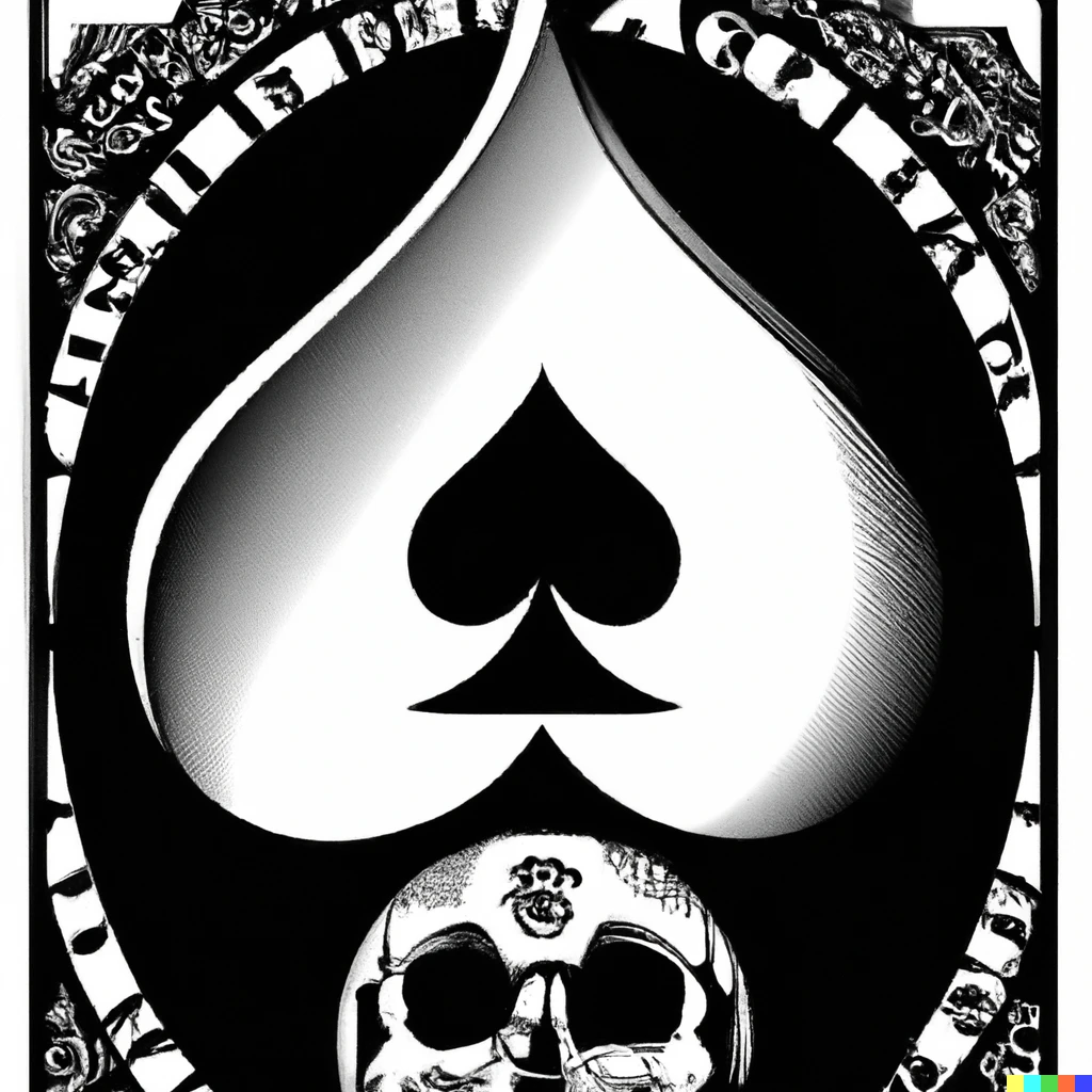 Prompt: The ace of spades by c s Escher and motorhead 