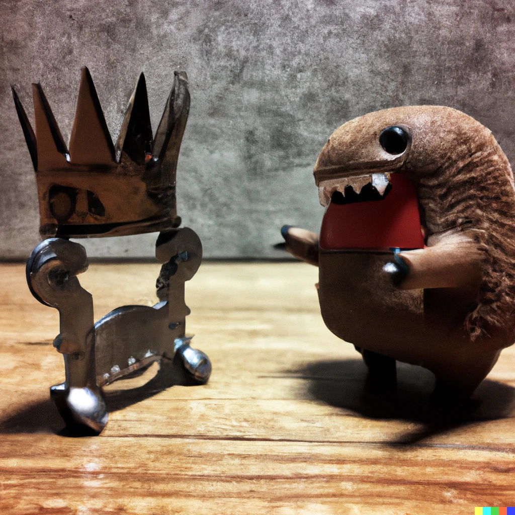 Prompt: Domokun wins the Game of Thrones