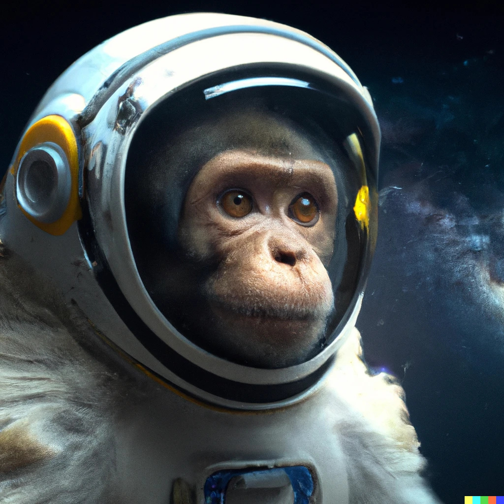 Prompt: High quality photo of a monkey astronaut | 195