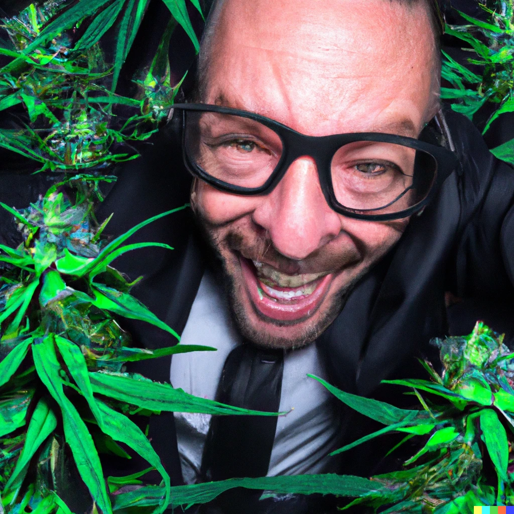 Prompt: persistent optimistic cannabis investor