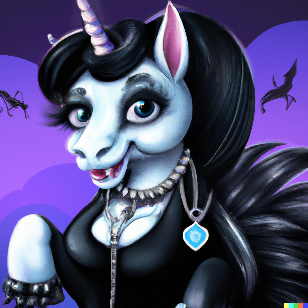 Prompt: Goth mommy celestia