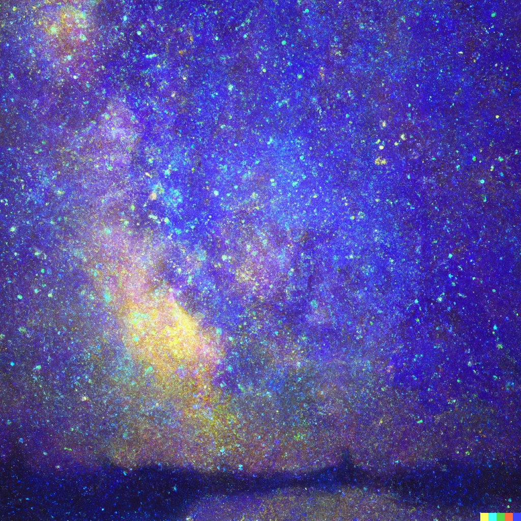 Prompt: A Monet style painting of the Milky Way 