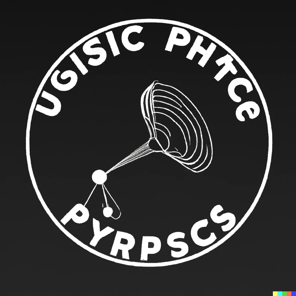 Prompt: The logo for a podcast about physics