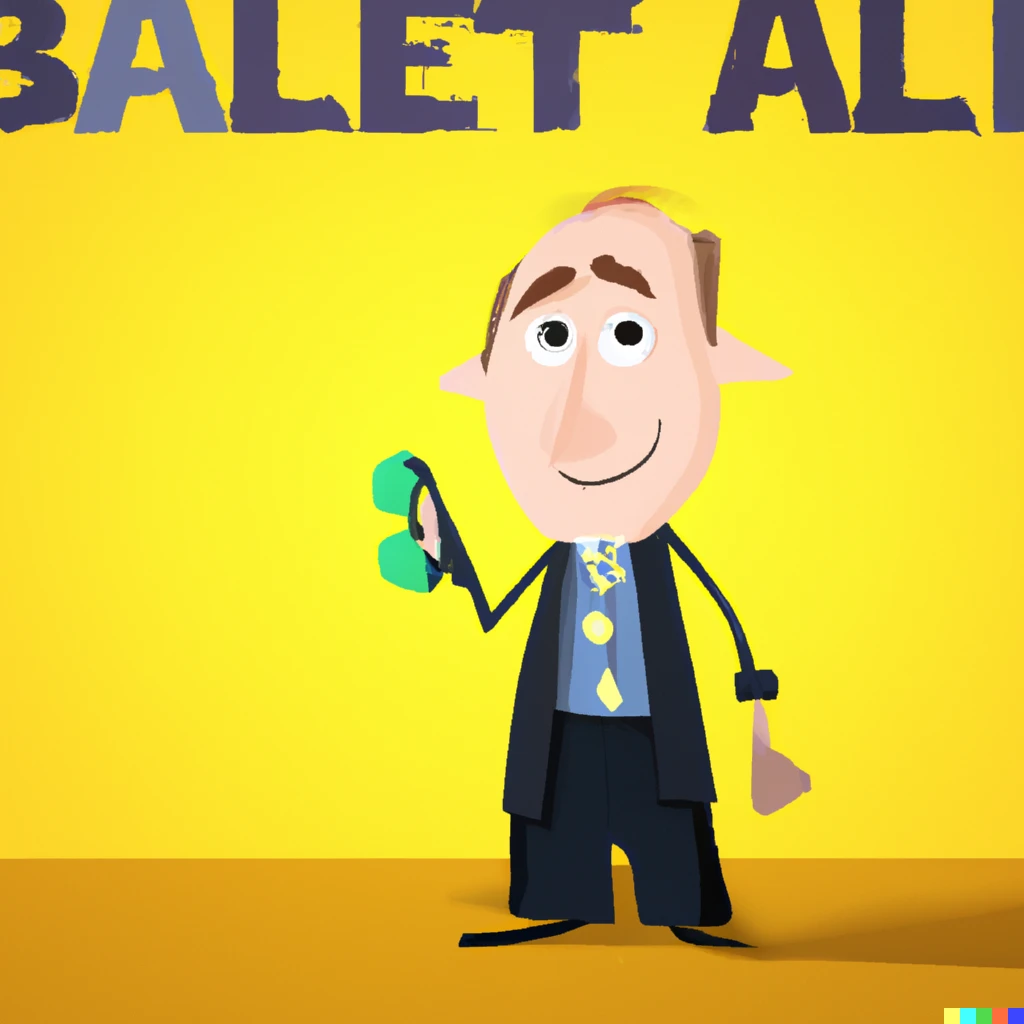 Prompt: Better call Saul, in the style of a Pixar animated film