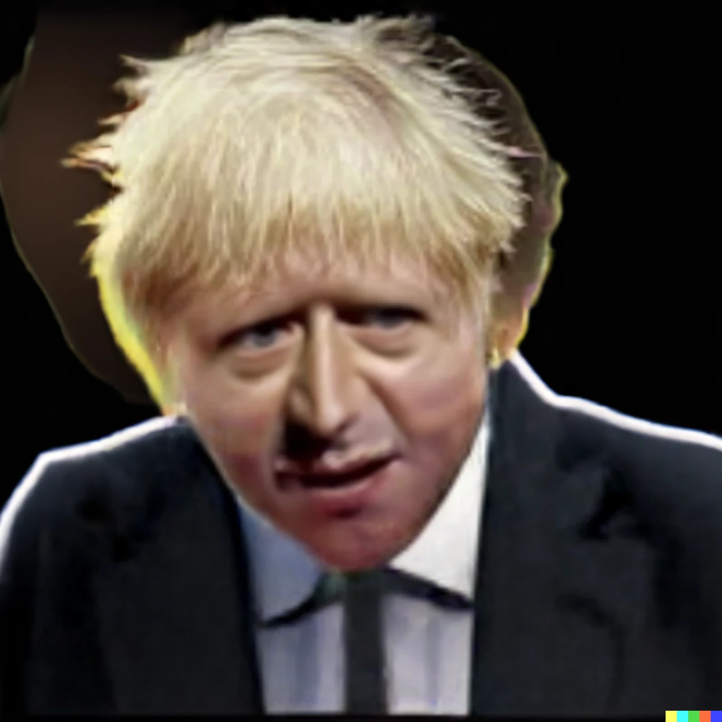 Prompt: A straw-haired politician called Boris  trying to hide his rage in Mortal Kombat, studio portrait