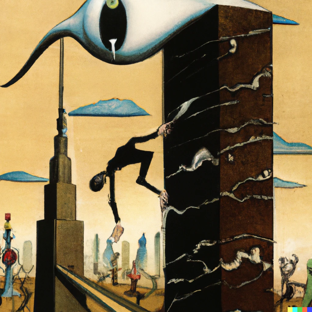 Prompt: Shinjuku by Salvador Dalí