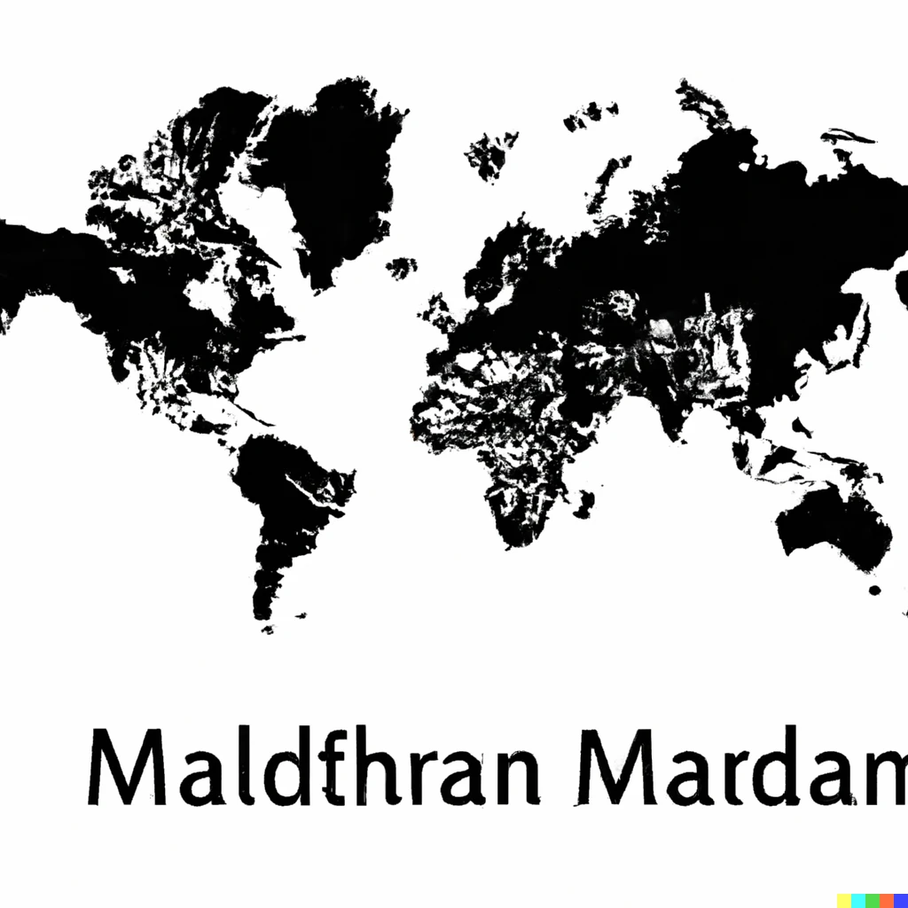 Prompt: World map of the Mandelbrot set