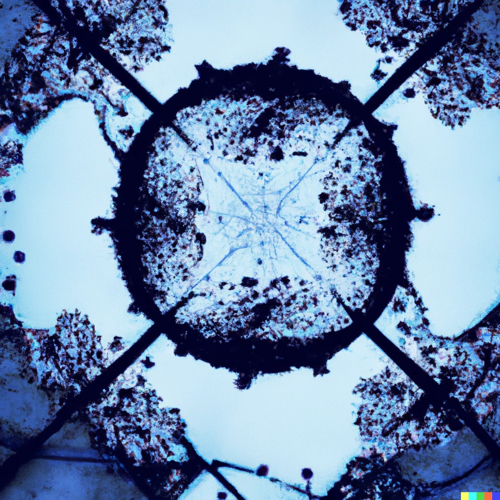 Prompt: Double exposure photograph of the Mandelbrot set