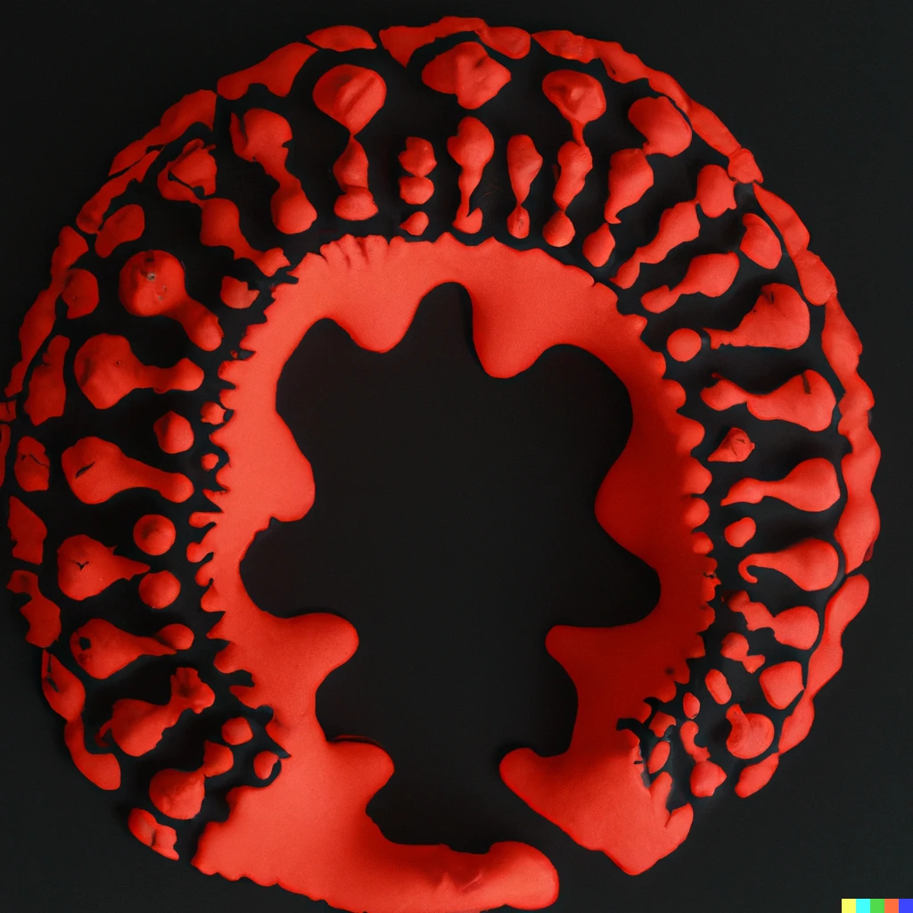 Prompt: The Mandelbrot set, claymation art