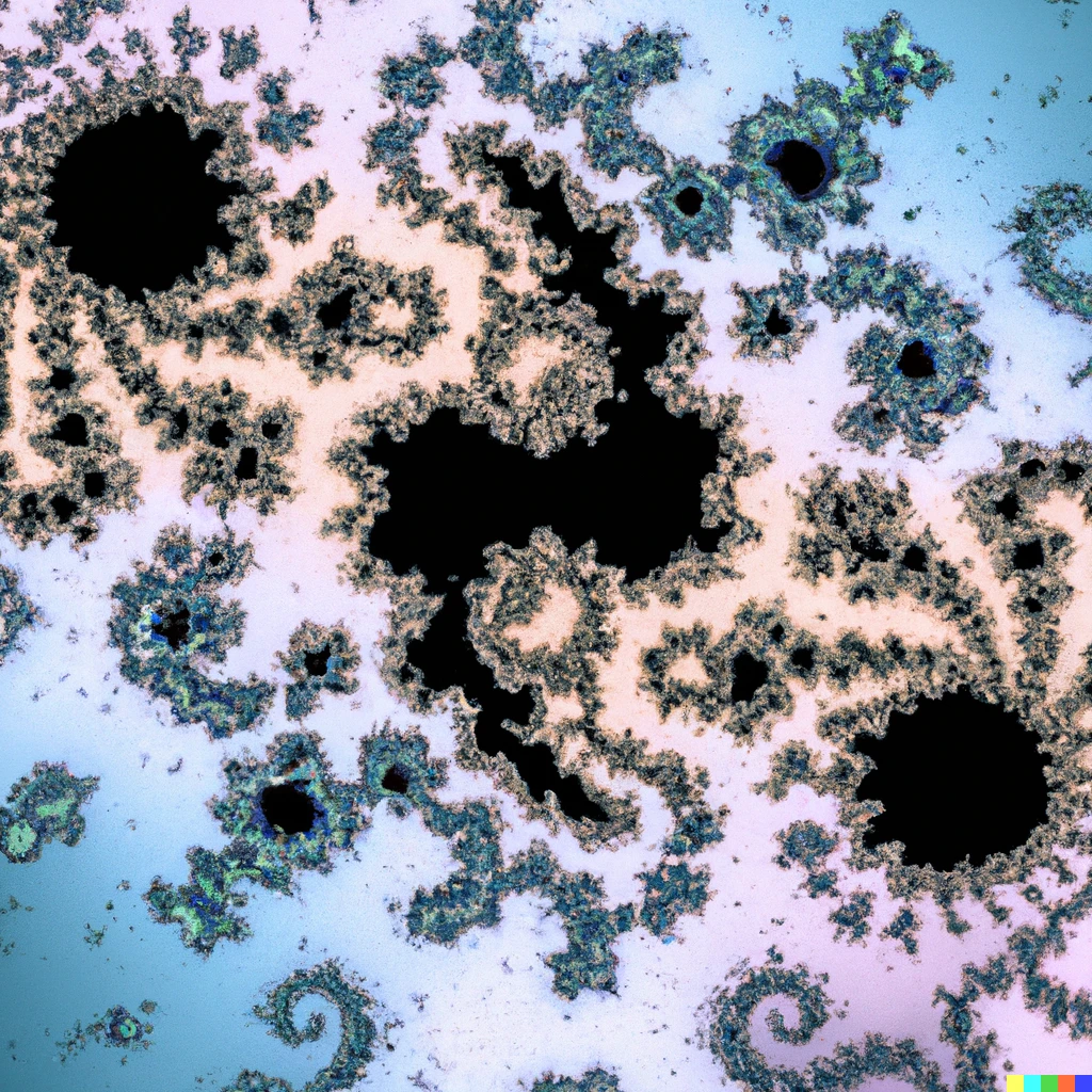 Prompt: The Mandelbrot set fueled by anti-matter