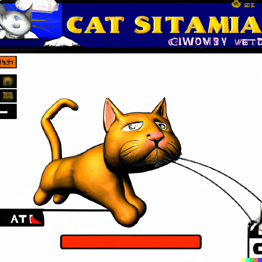 Prompt: Cat simulator for the Playstation 2