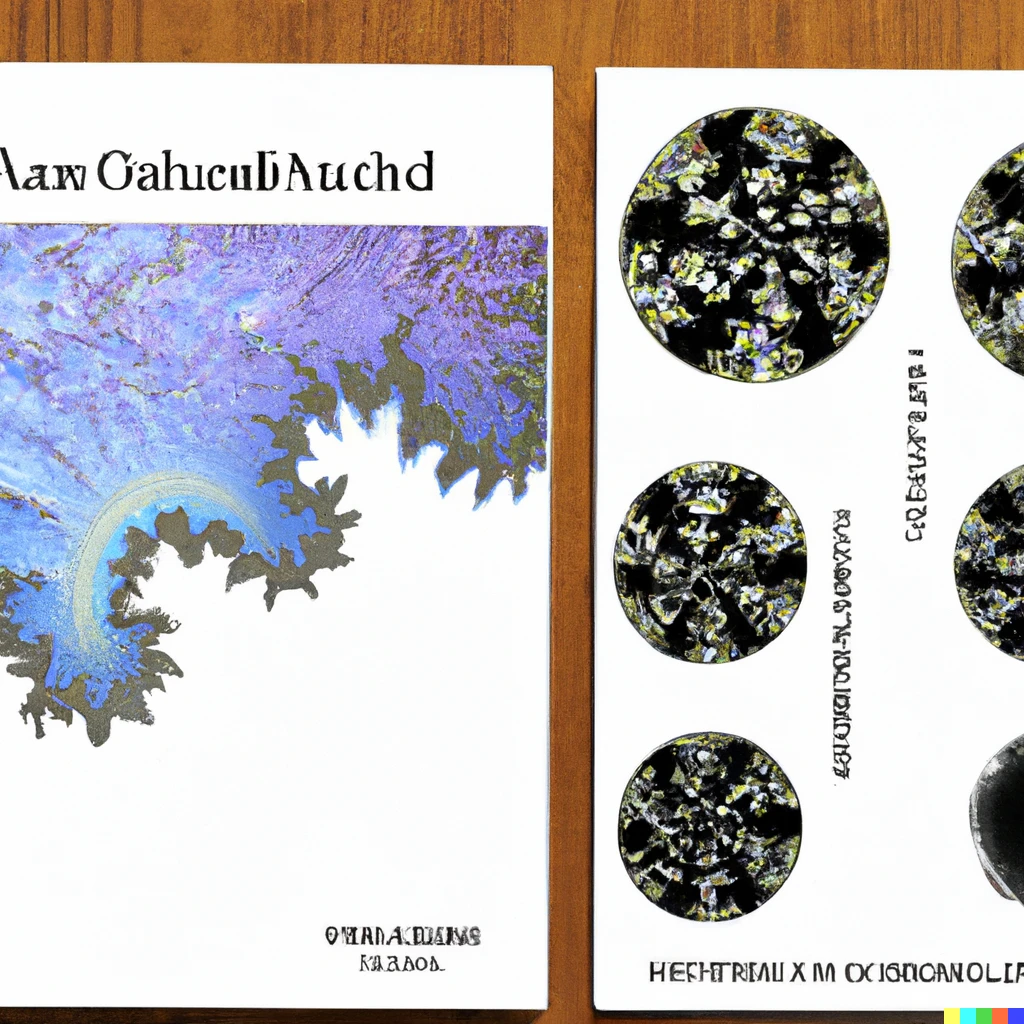 Prompt: Rare collector's edition Mandelbrot set trading cards