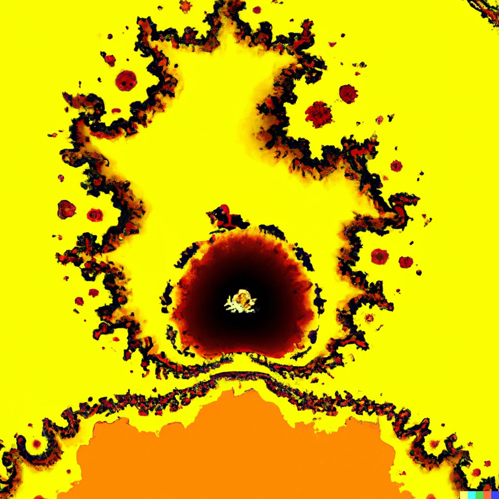 Prompt: Homer Simpson fractal, the Mandelbrot set, vibrant, incredible