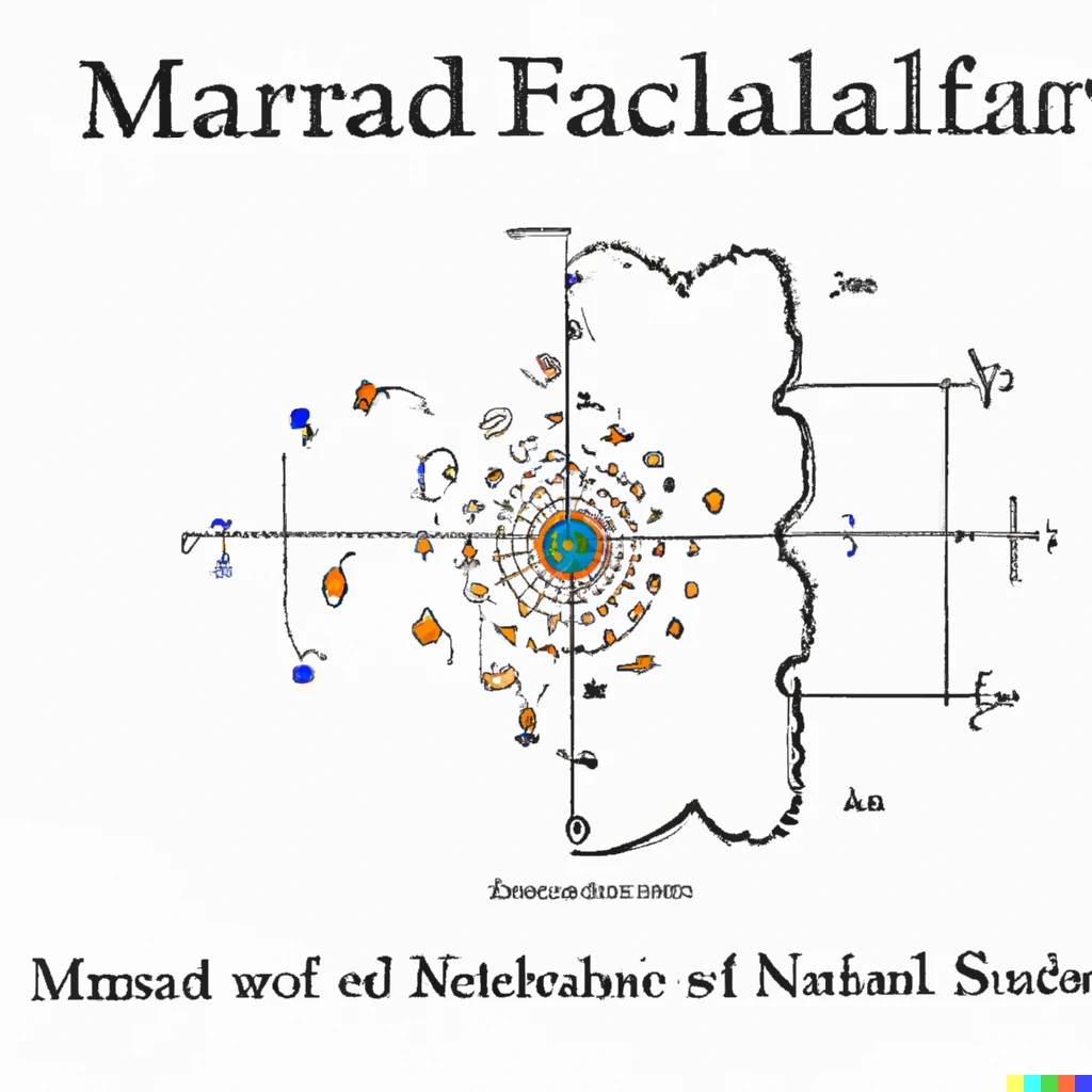 Prompt: Labelled diagram of the Mandelbrot set, science book
