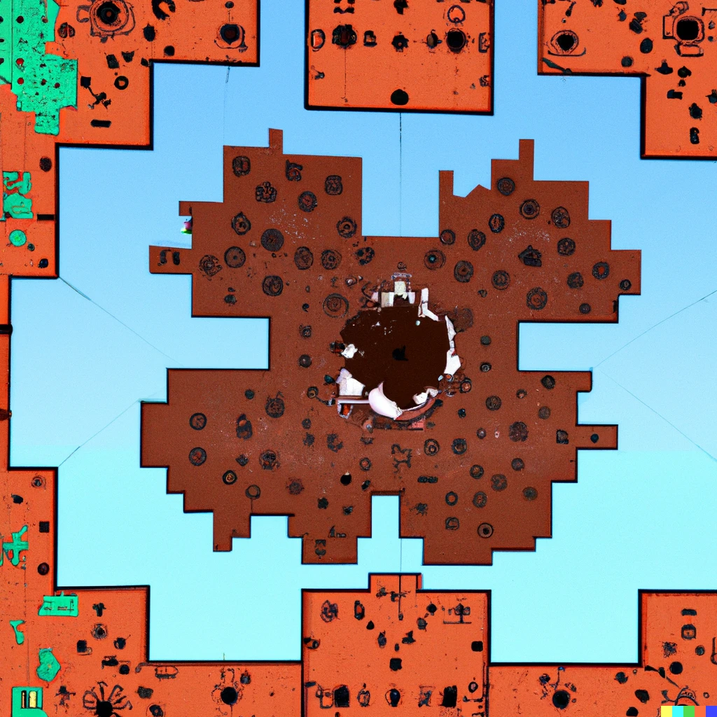 Prompt: The Mandelbrot set as a boss in Minecraft, video game screenshot