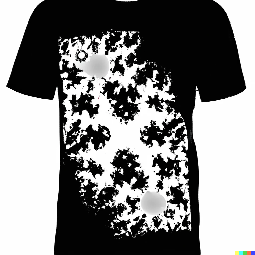Prompt: A t-shirt with the Mandelbrot set on it