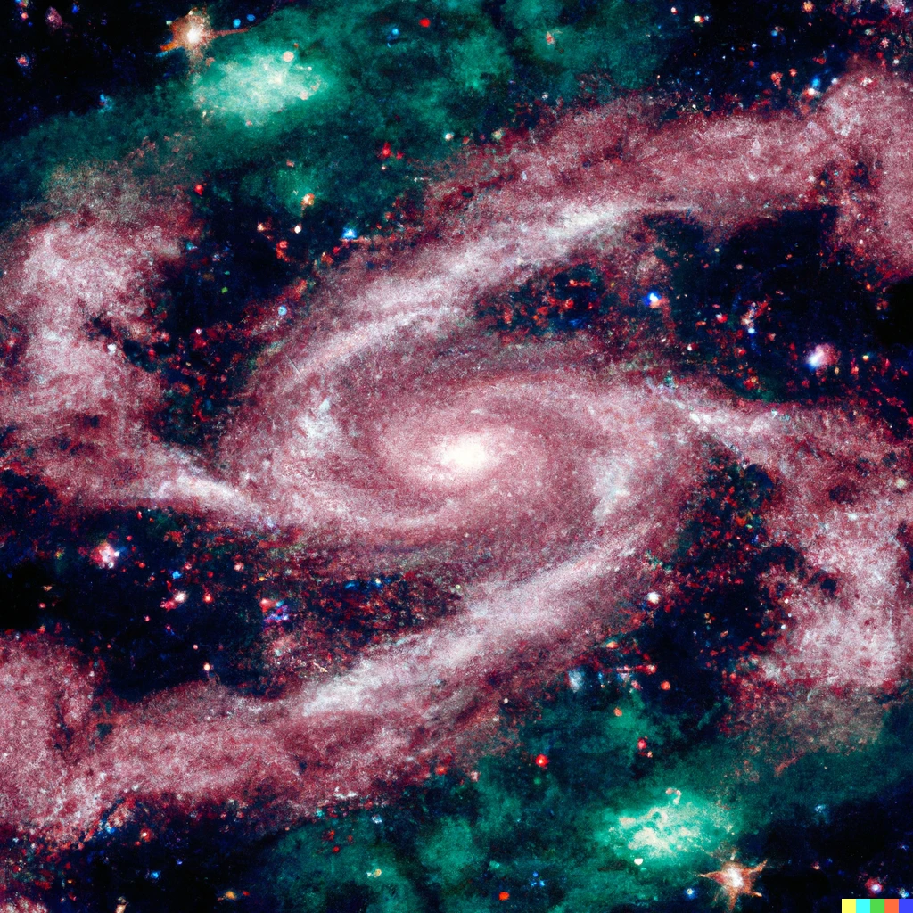 Prompt: Galaxy in the shape of infinity
