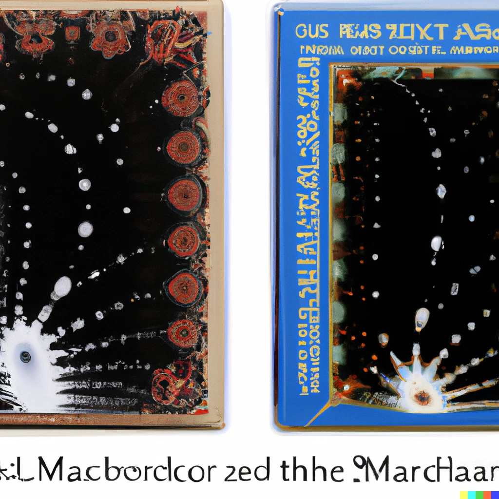 Prompt: Rare collector's edition Mandelbrot set trading cards