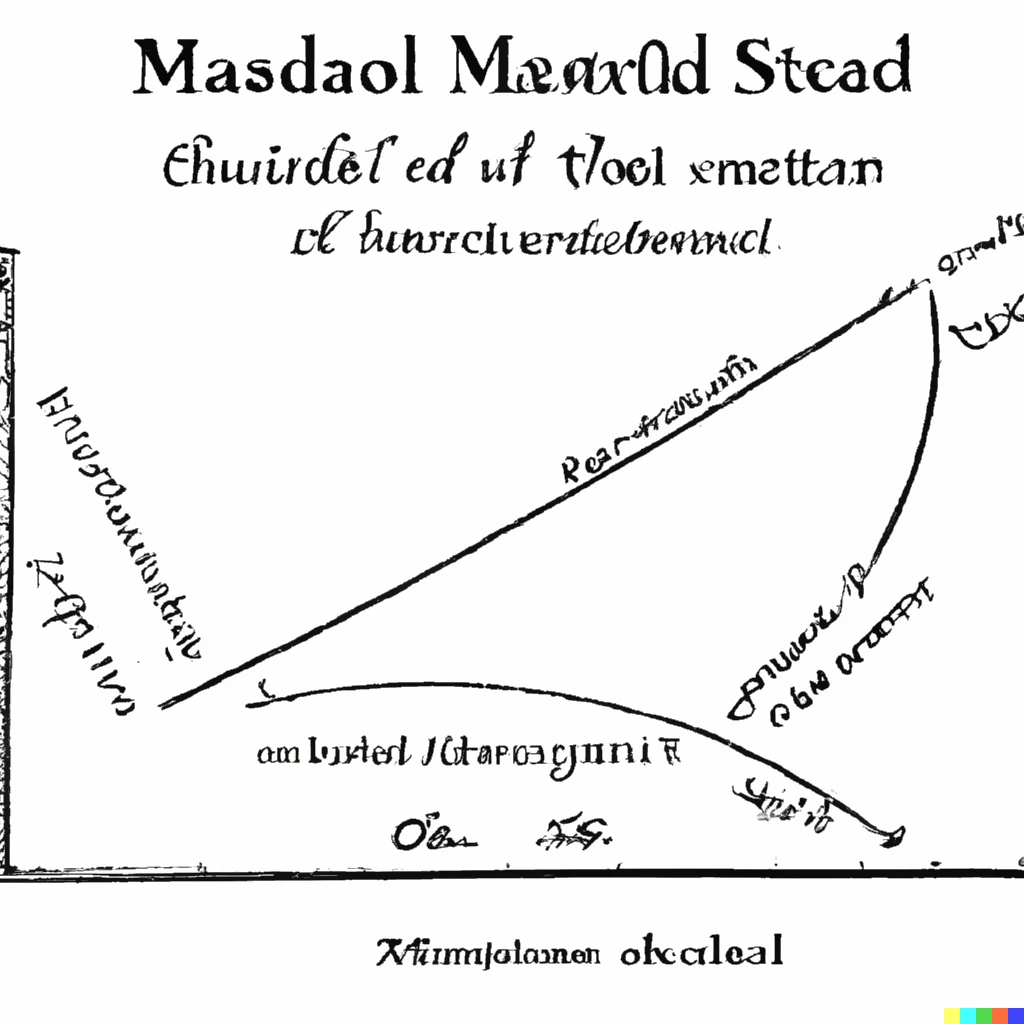 Prompt: Labelled diagram of the Mandelbrot set, science book