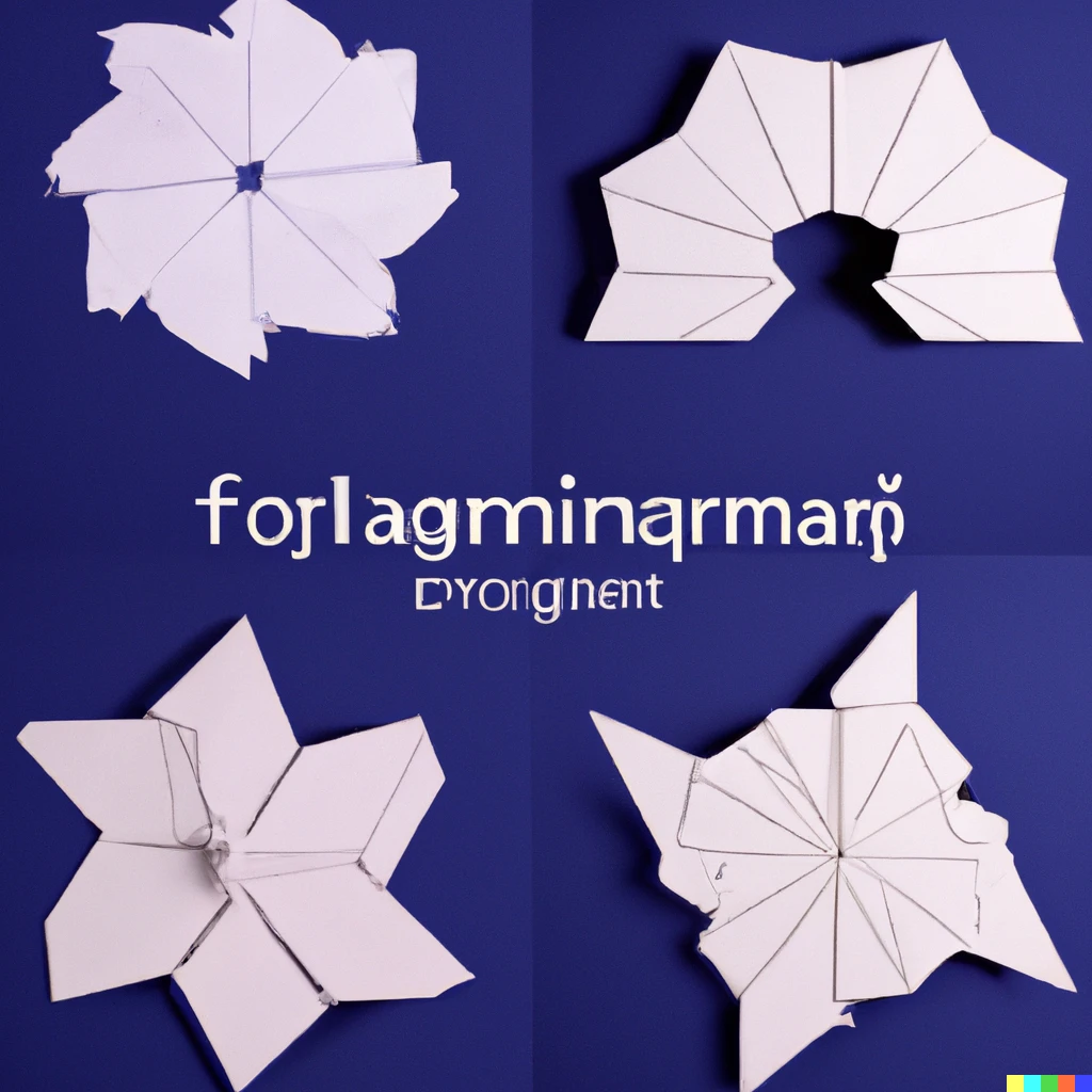 Prompt: Origami Mandelbrot set