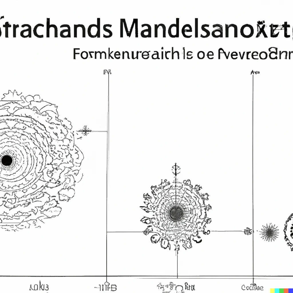 Prompt: The Mandelbrot set size comparison, infographic
