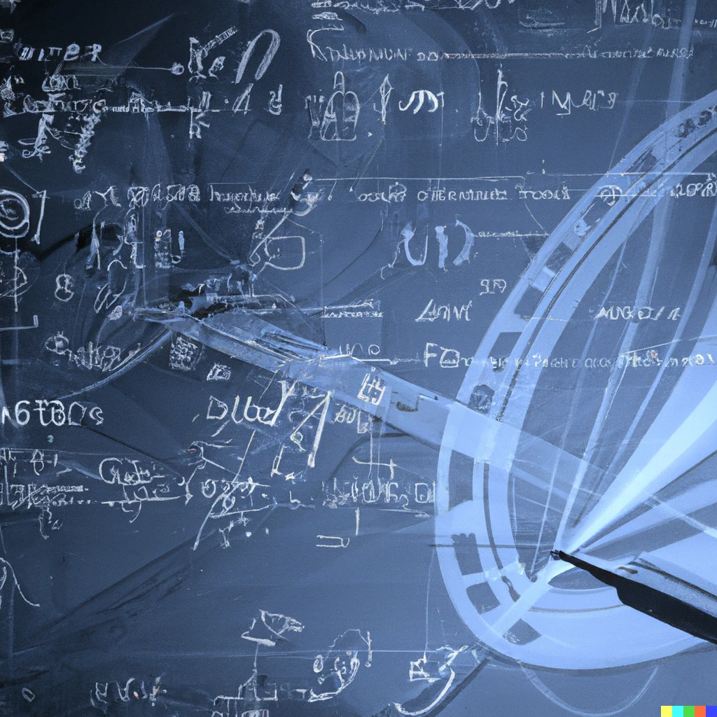 Prompt: Stock photo of mathematics, engineering and technology, 3d render
