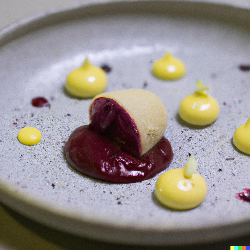 Prompt: Desserts from a Michelin Star restaurant, award-winning food photography