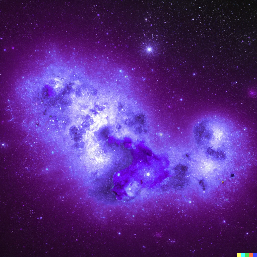 Prompt: The Mandelbrot set in the style of a galaxy