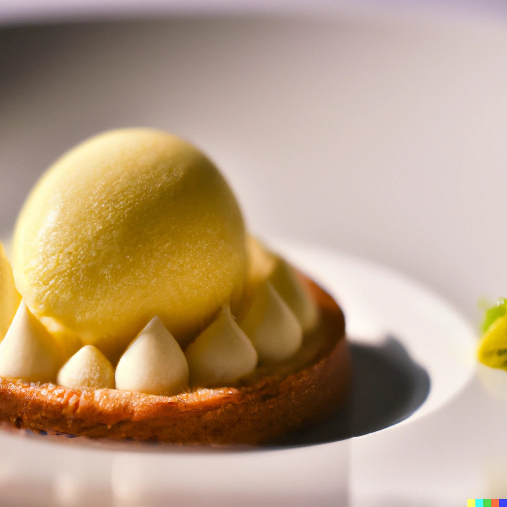 Prompt: Desserts from a Michelin Star restaurant, award-winning food photography