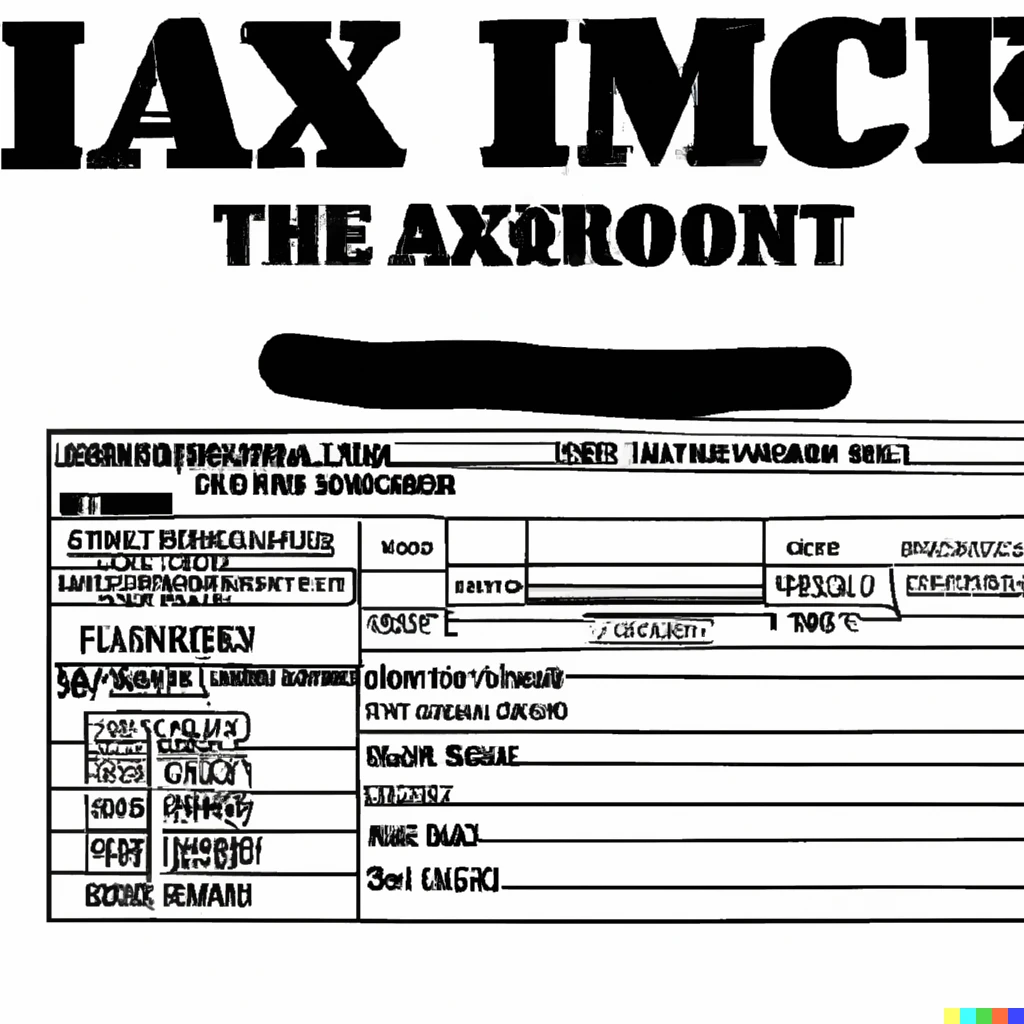 Prompt: The coolest and most awesome income tax return document of all time