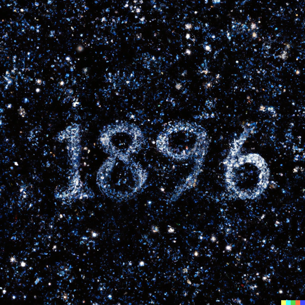 Prompt: A galaxy made out of numbers