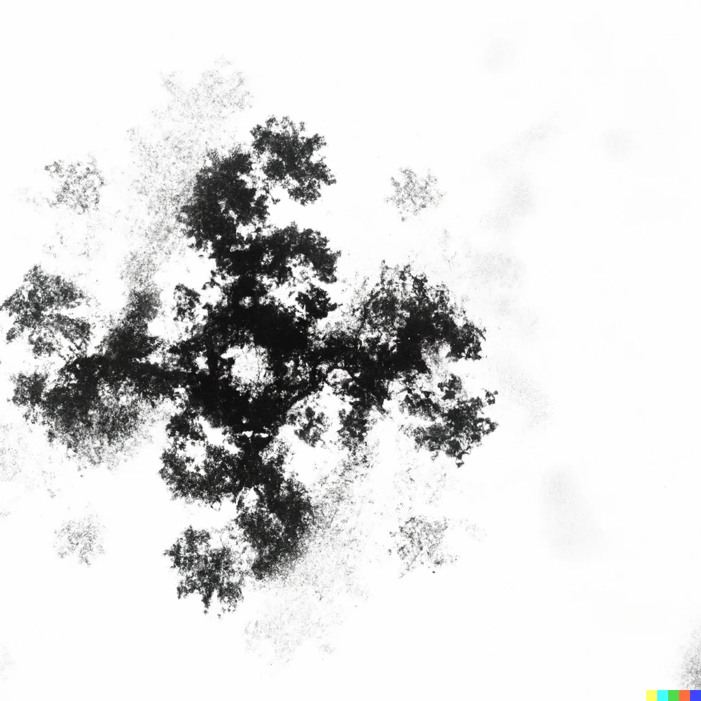 Prompt: Double exposure photograph of the Mandelbrot set